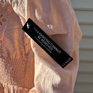 Venus pale peach eyelet Spring dress. Size US 12